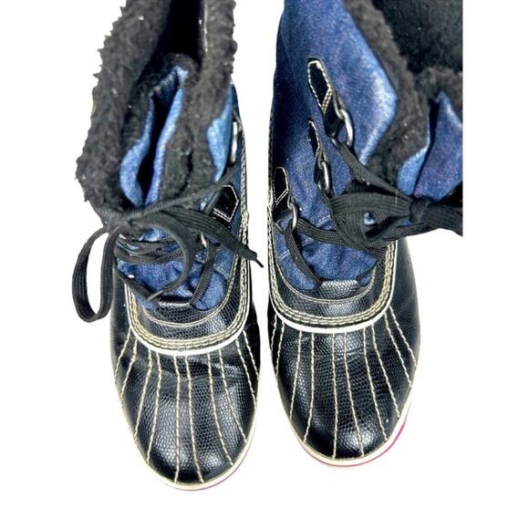 Skechers Cali Highlander Denim Waterproof Duck Boots Size 9 - Picture 7 of 13